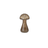 Brown Glass Mushroom Bud Vase/Candleholder