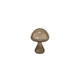 Brown Glass Mushroom Bud Vase/Candleholder