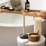 Black Chamber Taper Candle Holder