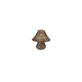 Brown Glass Mushroom Bud Vase/Candleholder