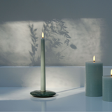 Green Chamber Taper Candle Holder