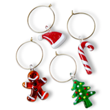 Holiday Cheer Wine Charm S/4