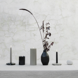 Grey Chamber Taper Candle Holder
