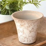 Small Beige Heirloom Planter