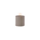 Sandstone Uyuni LED 4" Outdoor Pillar Candle