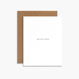 Grief Is Love's Souvenir Greeting Card
