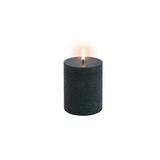 Pine Green Rustic 3"x 4" Uyuni LED Pillar Candle