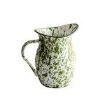 Enamel Green Splatter Pitcher