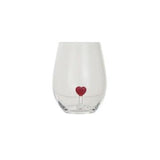 Stemless Wine Glass w/ Figure Inside