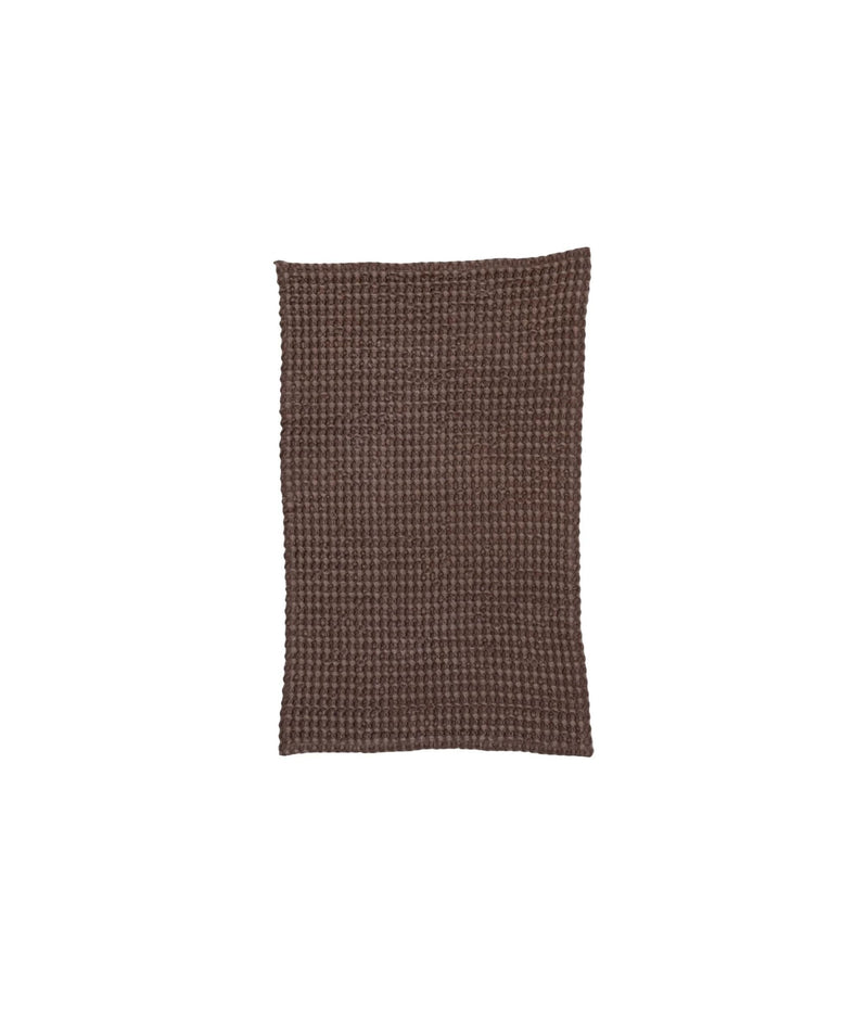Cotton Waffle Weave Brown Tea Towel