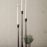 Tall Cast Iron Taper Candle Holders