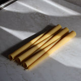 10" Beeswax Taper Candles