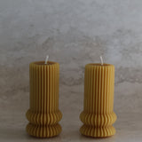 Custom Beeswax Pillar Candle- Tall