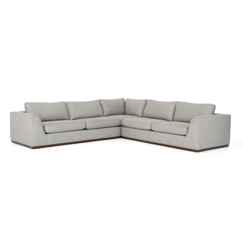 Colt 3-Piece Sectional - Aldred Silver