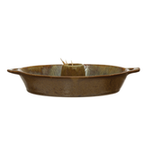 Stoneware Dish w/ Toothpick Holder