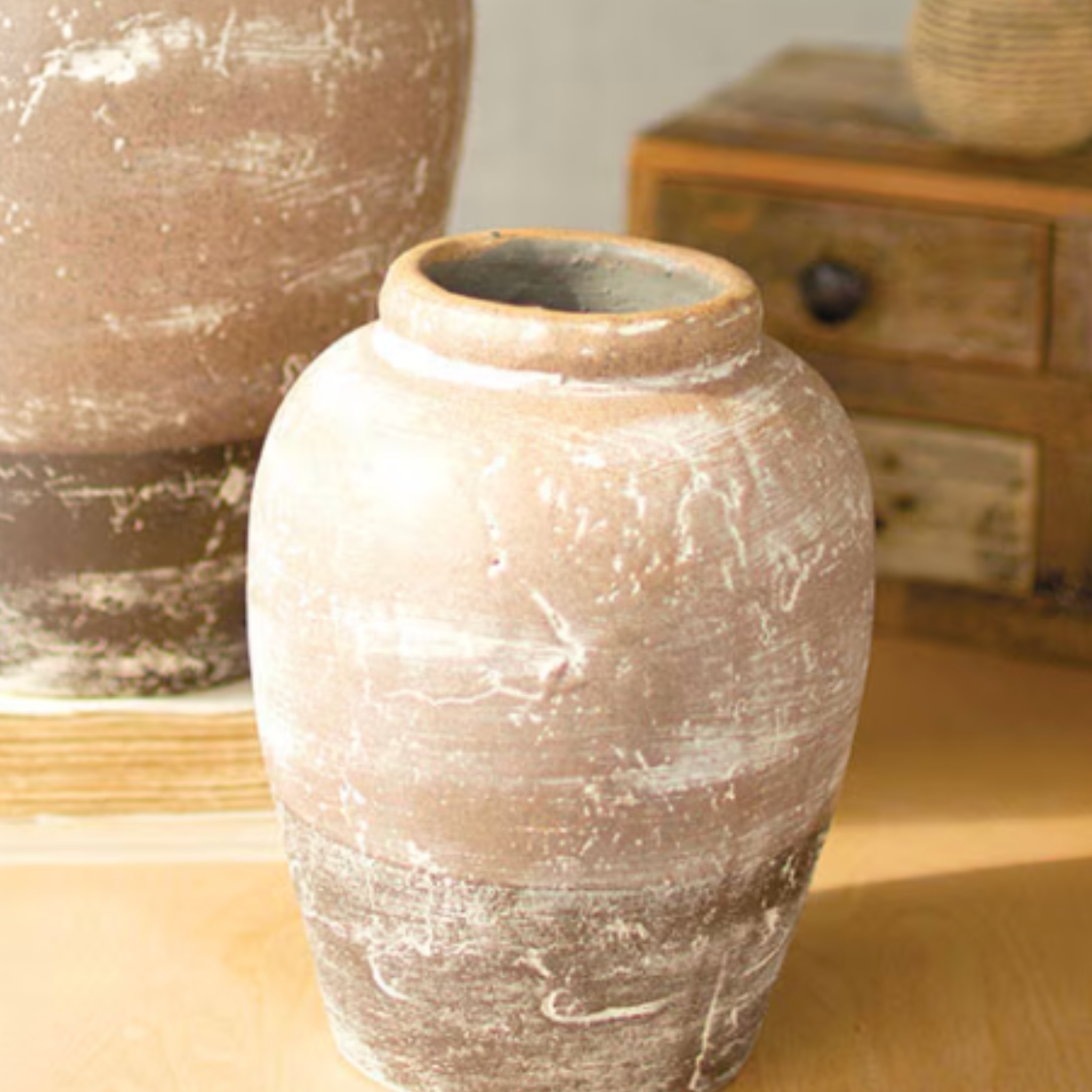 Ceramic Two Toned Urn