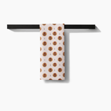 Artisanal Floral Cream Geometry Tea Towel