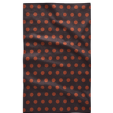 Cocoa Dots Geometry Tea Towel