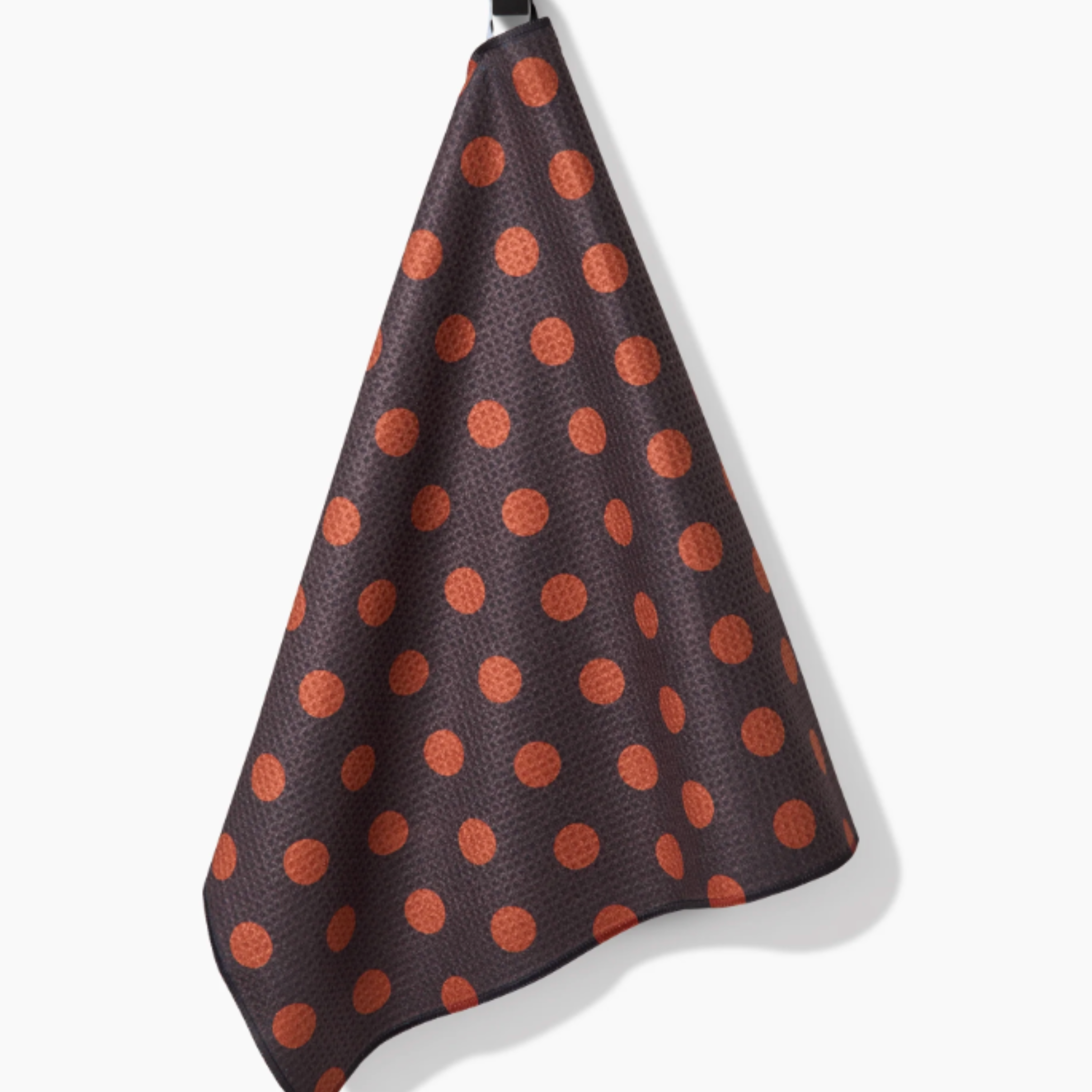 Cocoa Dots Geometry Tea Towel