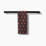 Cocoa Dots Geometry Tea Towel