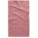 Fireside Red Plaid Geometry Tea Towel