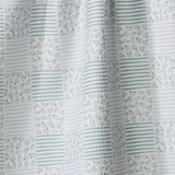Mini Flowers & Stripes Green Check Geometry Tea Towel