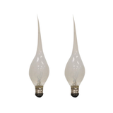 7 Watt Clear Silicone Flame Bulb-2 Pk.