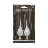 7 Watt Clear Silicone Flame Bulb-2 Pk.