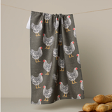Hen House Geometry Tea Towel