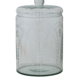 Hand-Blown Glass Jar w/ Lid