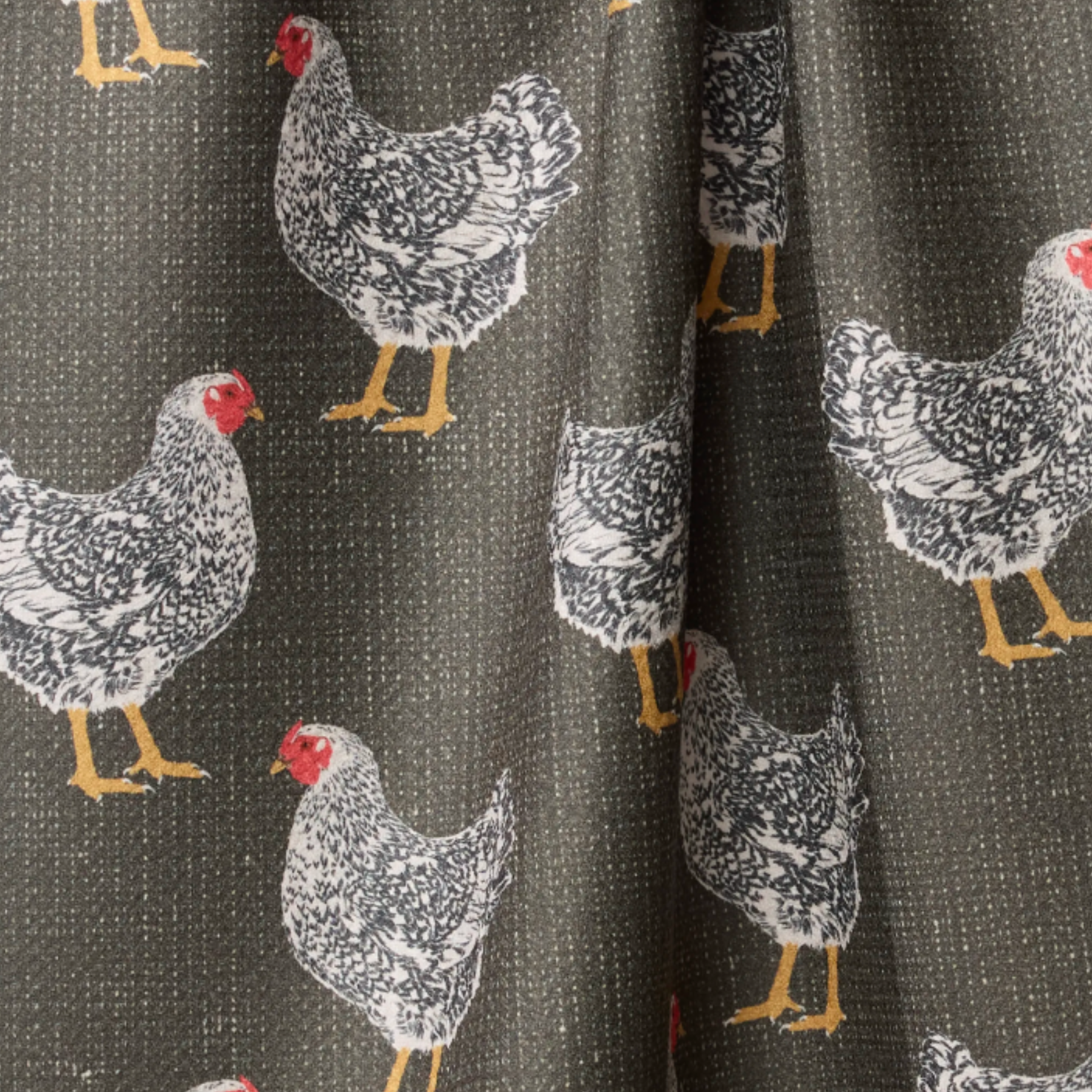 Hen House Geometry Tea Towel