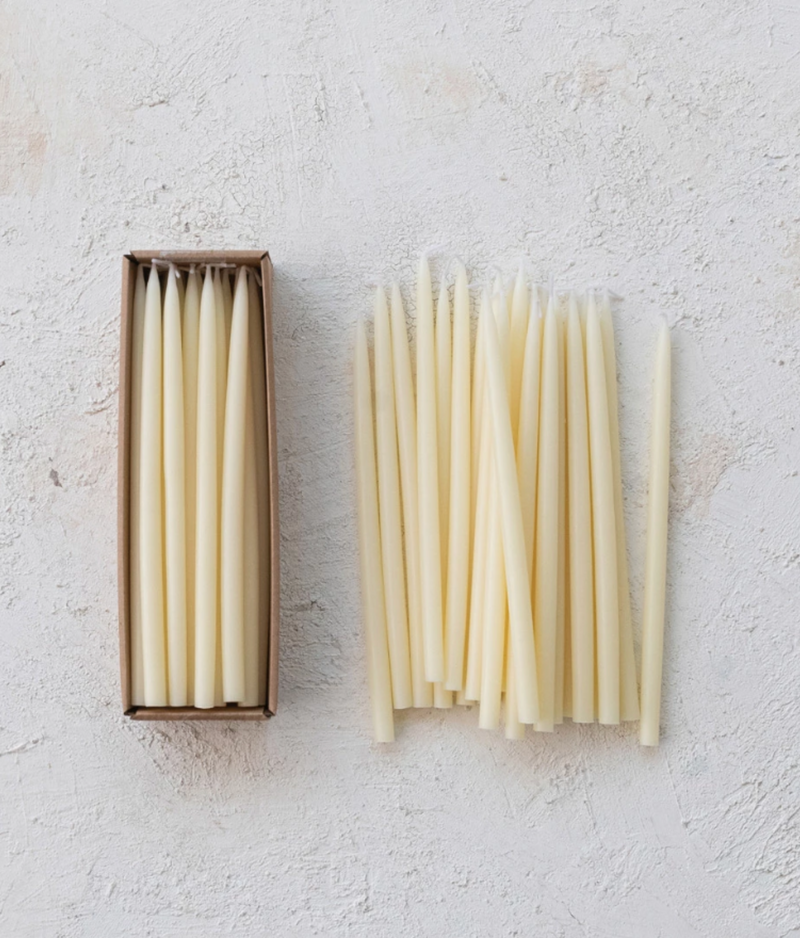 Unscented Thin Taper Candle