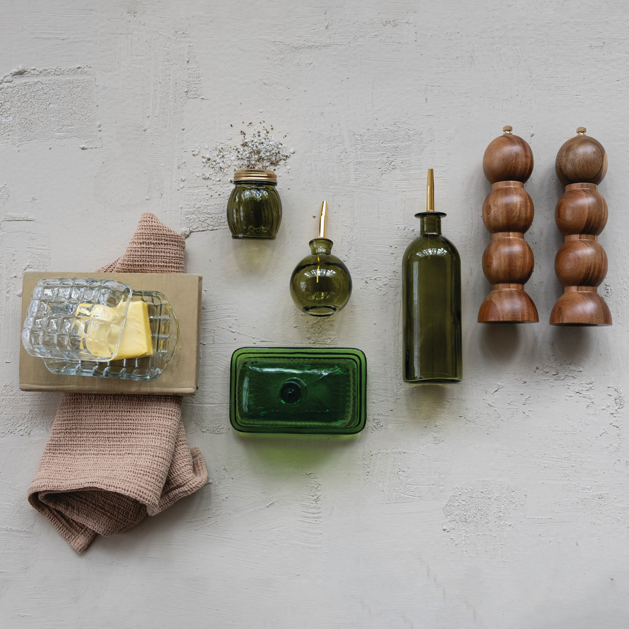 Pressed Glass Butter Dish