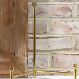 12" Brass Straight Back Easel