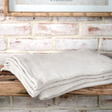 Feather Grey Gauze Knit Throw