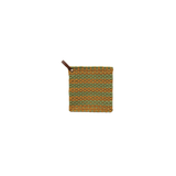 Cotton Crocheted Pot Holder w/ Leather Loop