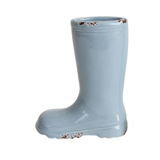 Distressed Stoneware Boot Vase