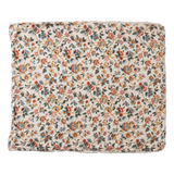 Woven Cotton Printed Throw w/ Sherpa Back