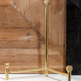 10" Brass Straight Back Easel