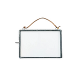 Horizontal Hanging Picture Frame with Zinc Finish 6"x4"