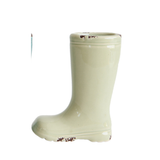 Distressed Stoneware Boot Vase