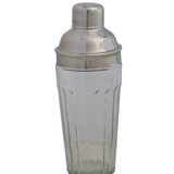 Glass Cocktail Shaker w/ Stainless Steel Top