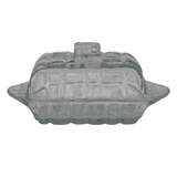 Pressed Glass Butter Dish