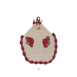 Cotton Crocheted Chicken Shaped Pot Holder w/ Loop