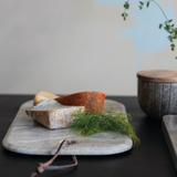 Marble Cheese/Serving Board w/ Leather Tie