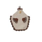 Cotton Crocheted Chicken Shaped Pot Holder w/ Loop