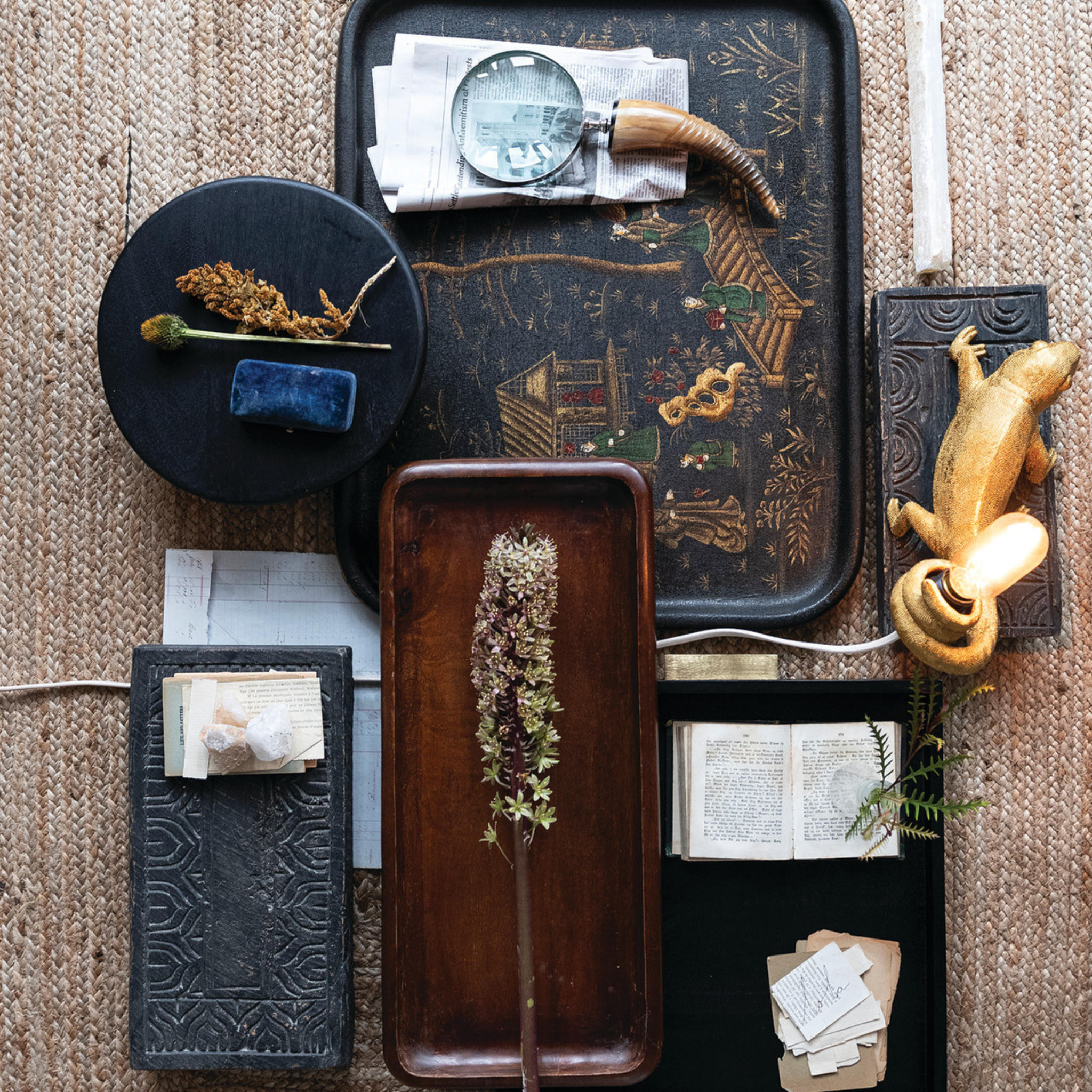 Espresso Mango Wood Tray