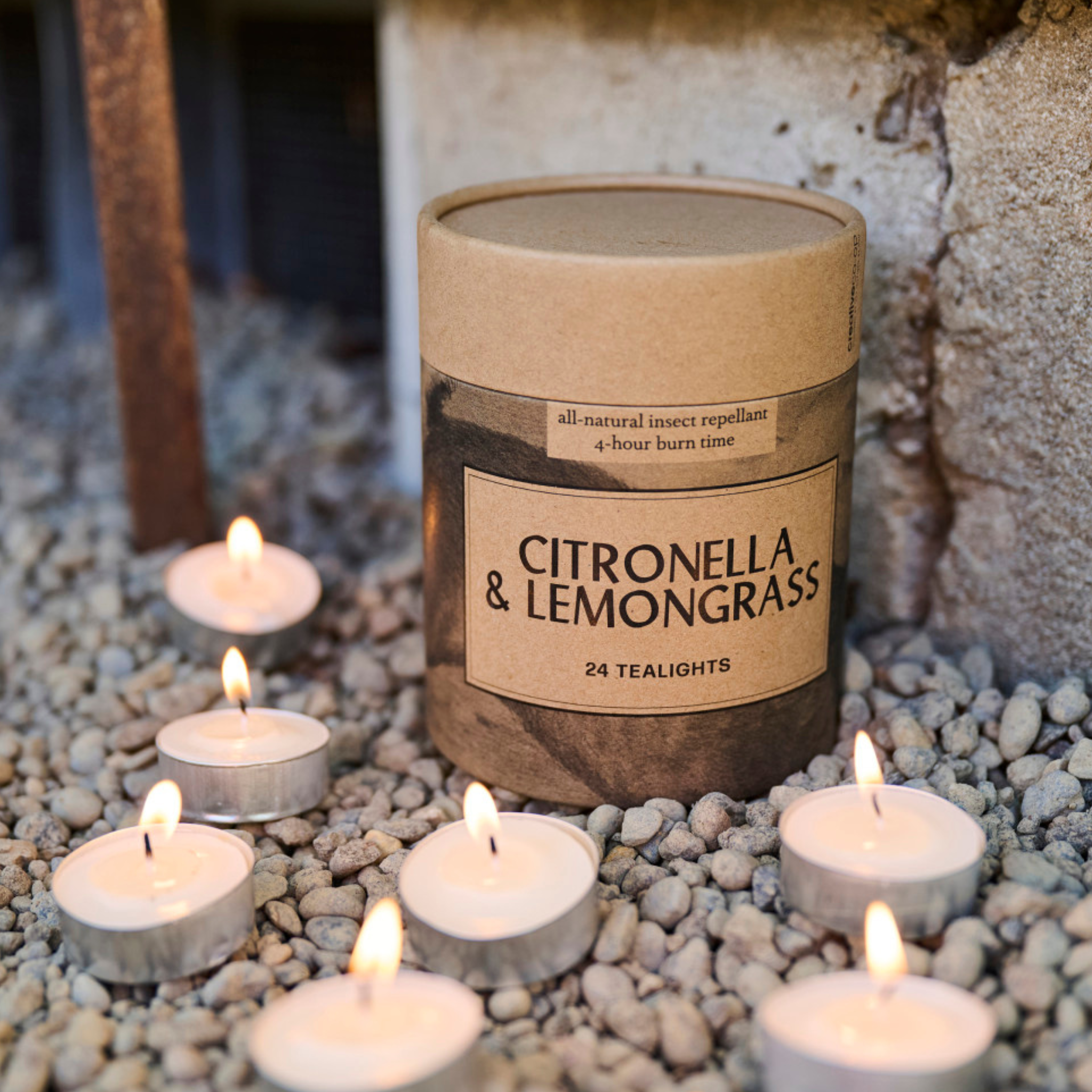 Citronella & Lemongrass Scented Tealights in Box