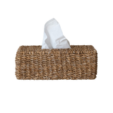 Hand-Woven Seagrass Tissue Box Cover