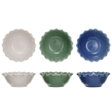 Stoneware Bowl w/ Scalloped Edge